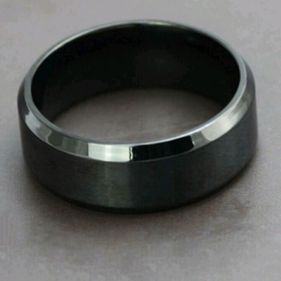 Frosted Titanium Steel Ring - Picture 3 of 3